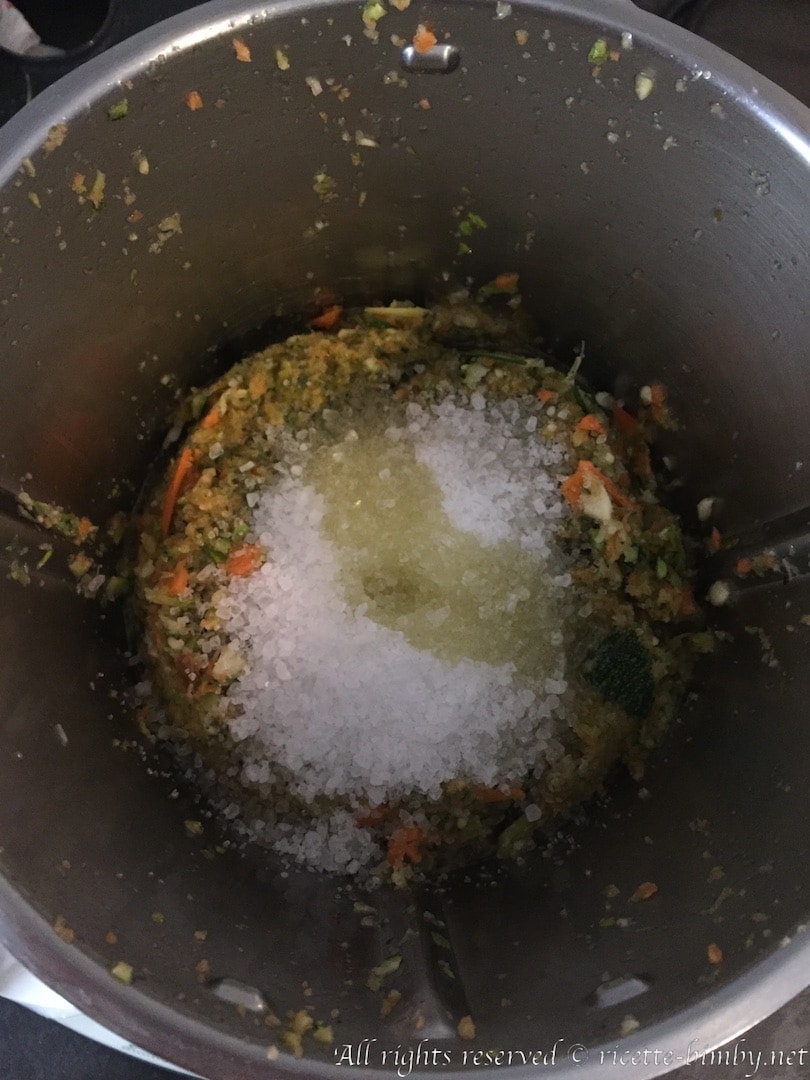 Passaggi dado vegetale bimby