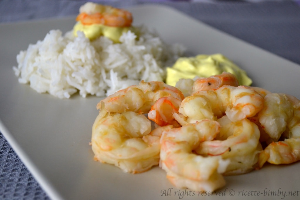 Gamberoni in salsa al curry Bimby