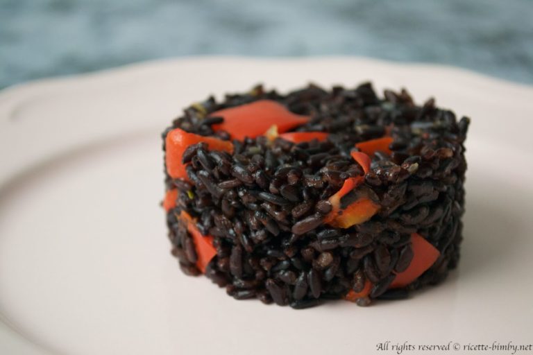 Riso venere e peperoni Bimby