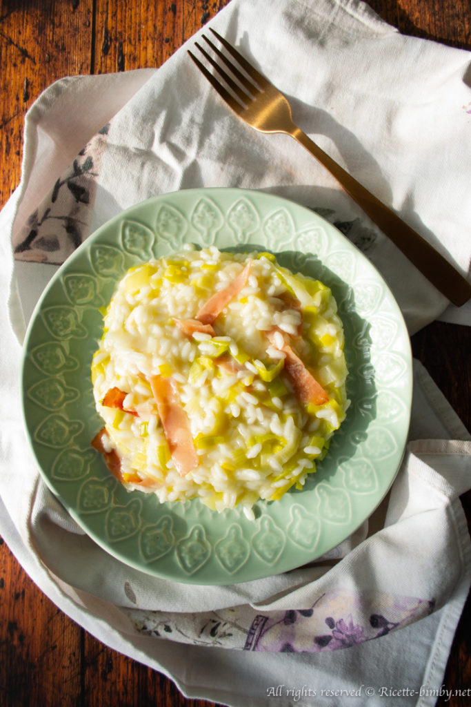 Risotto speck e porri bimby