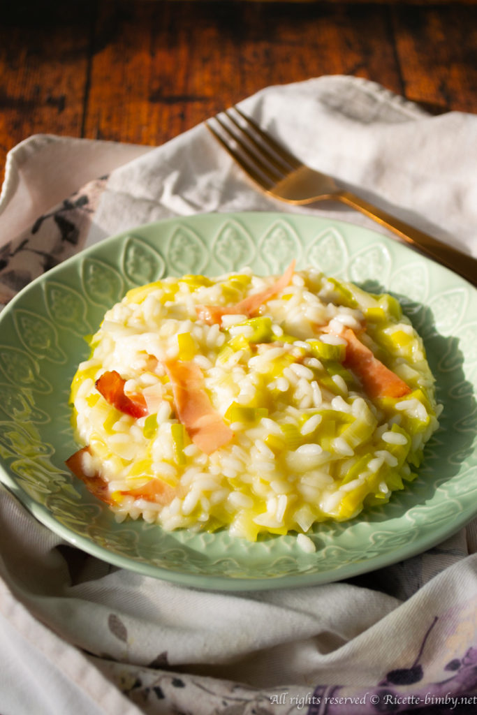 Risotto speck e porri bimby