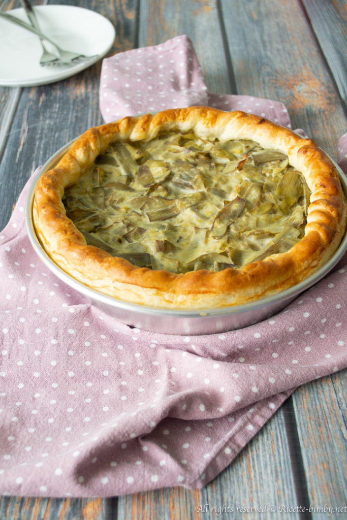 Torta salata ai carciofi bimby