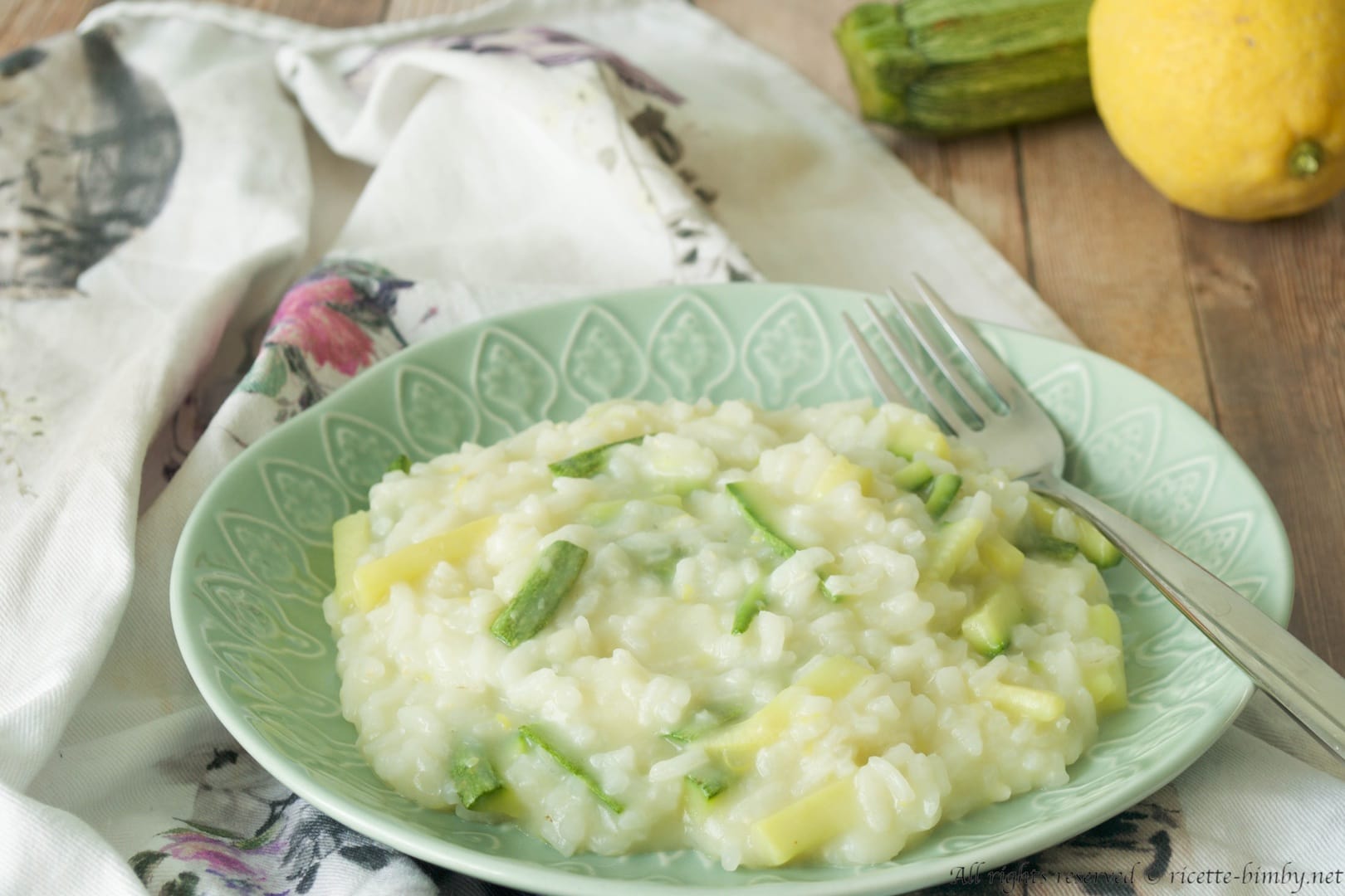 Risotto con zucchine al profumo di limone Bimby