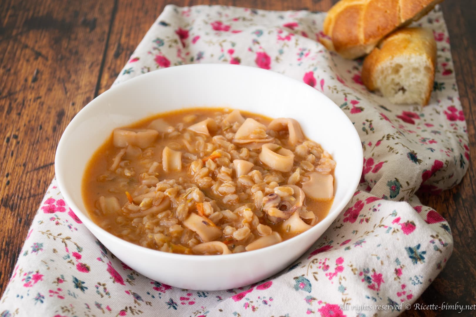 Farro e calamari Bimby