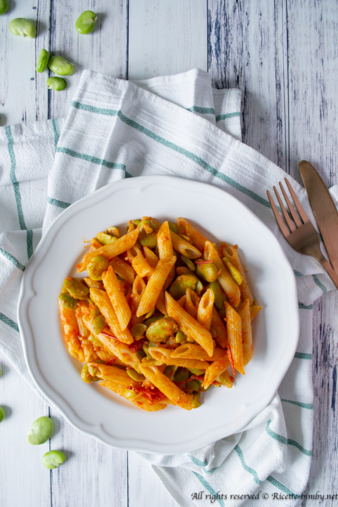 Pasta fave e pomodorini bimby