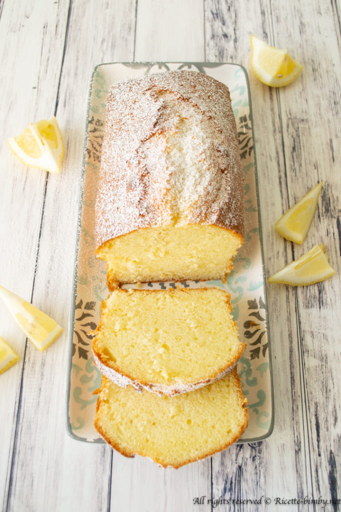 Plumcake al limone senza latticini bimby