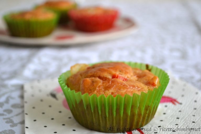 Muffin salati ai peperoni Bimby