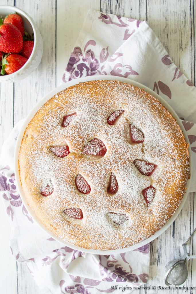 Torta alle fragole vegan bimby