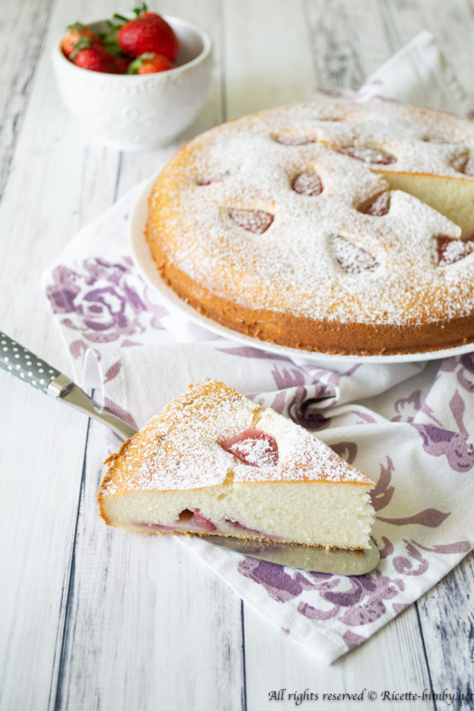 Torta alle fragole vegan bimby