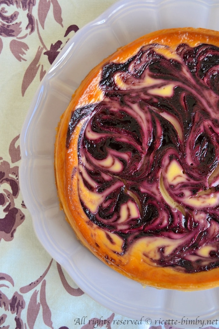 Cheesecake marmorizzata ai frutti di bosco bimby