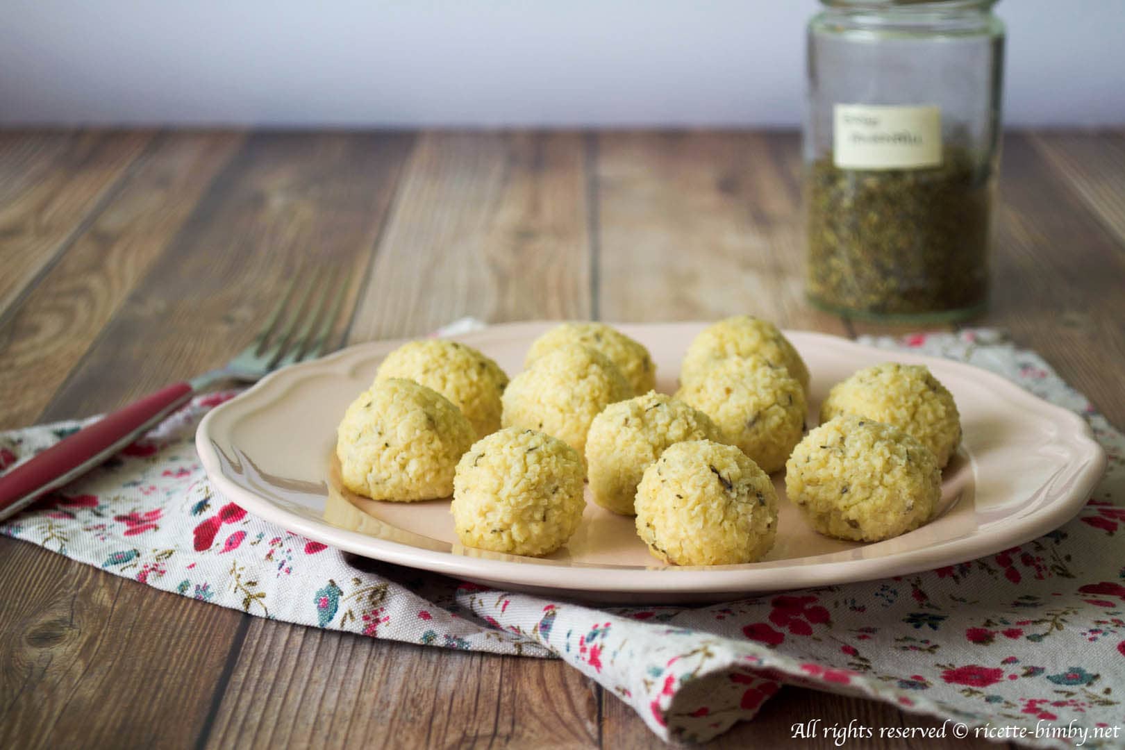 Polpette di miglio e ricotta Bimby