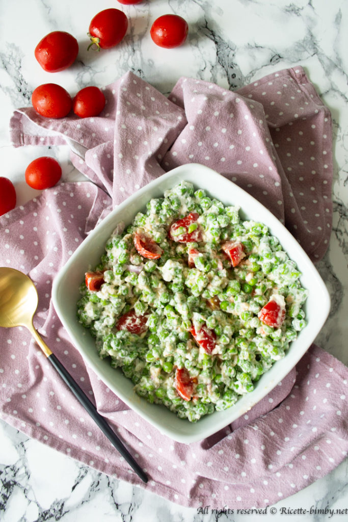 Insalata di piselli e feta bimby