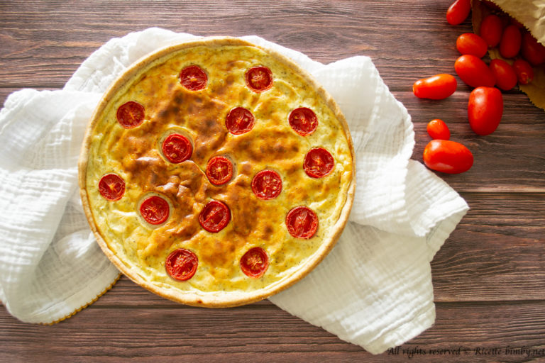 Quiche con formaggio di capra e pomodori Bimby