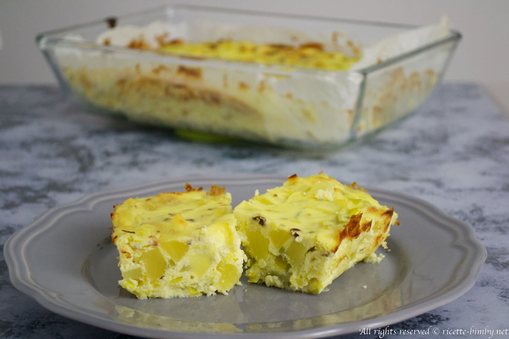 Sformato di patate e porri Bimby