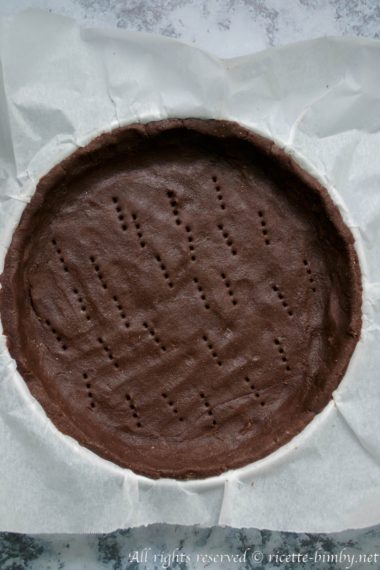 Crostata al cioccolato fondente bimby