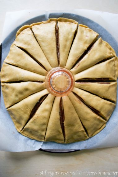 Fiore di brioche alla Nutella bimby