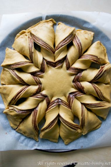 Fiore di brioche alla Nutella bimby