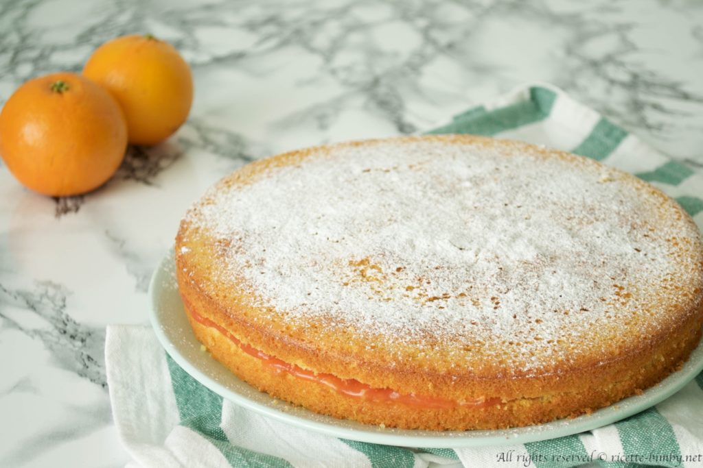 Torta con crema all'arancia Bimby