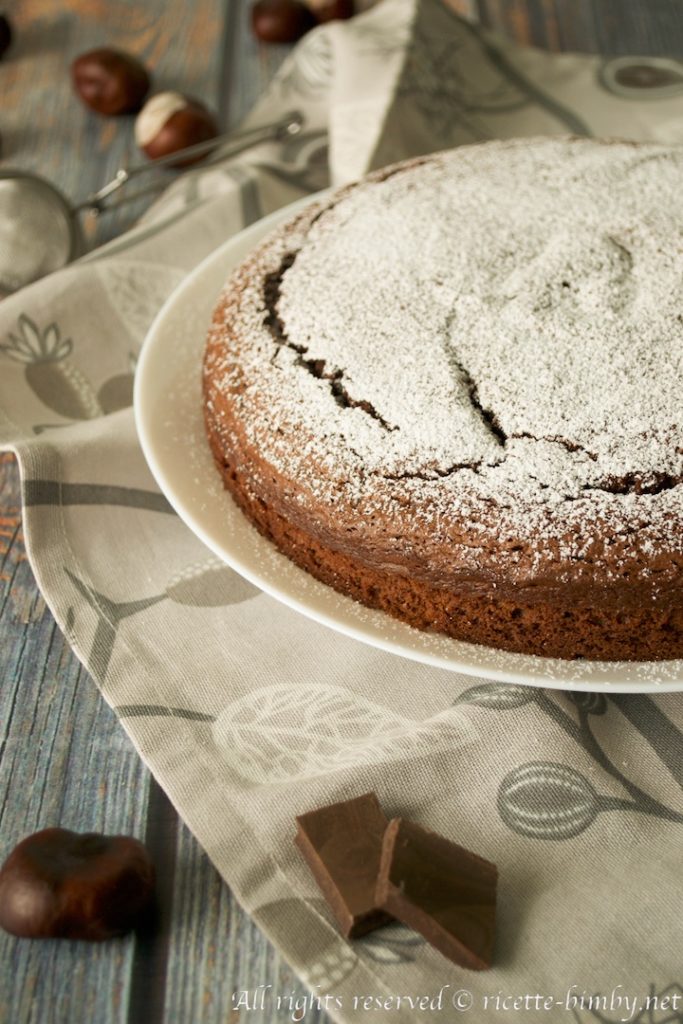 Torta al cioccolato e farina di castagne bimby