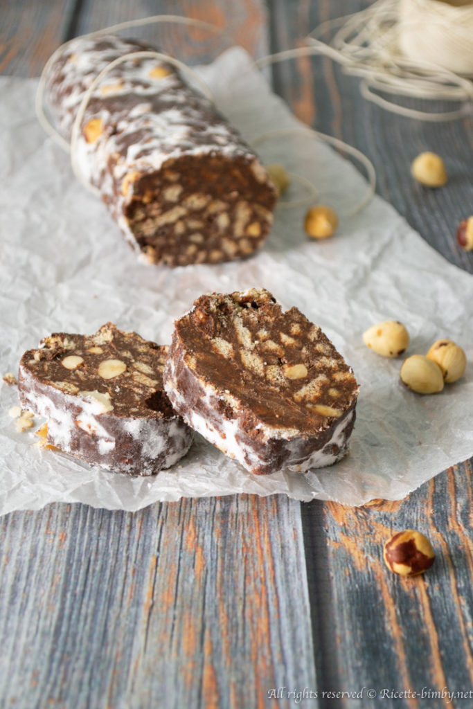 Salame di cioccolato vegan bimby
