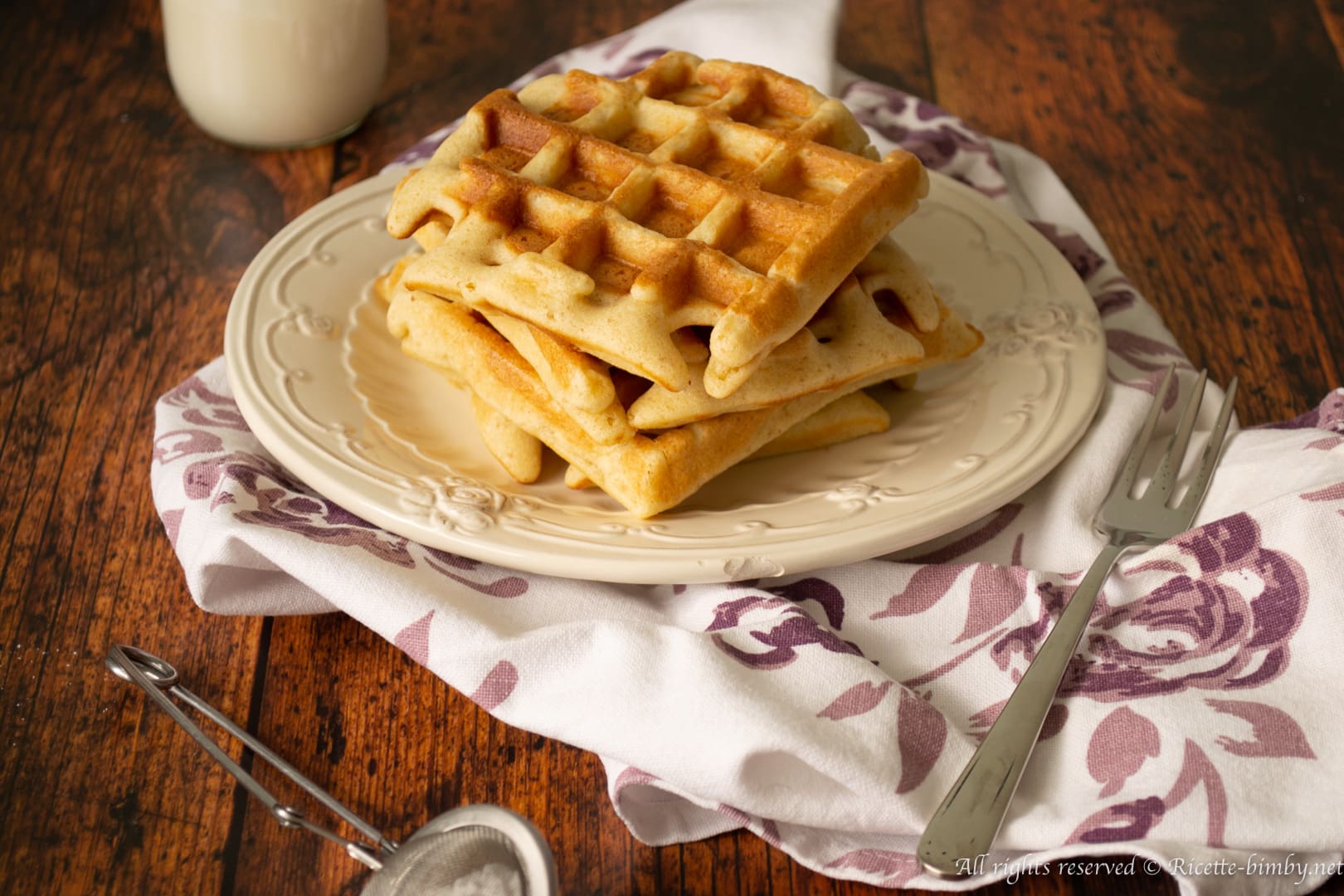 Waffle senza burro Bimby