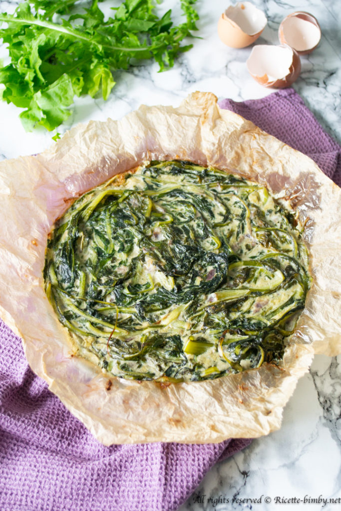 Frittata di tarassaco bimby
