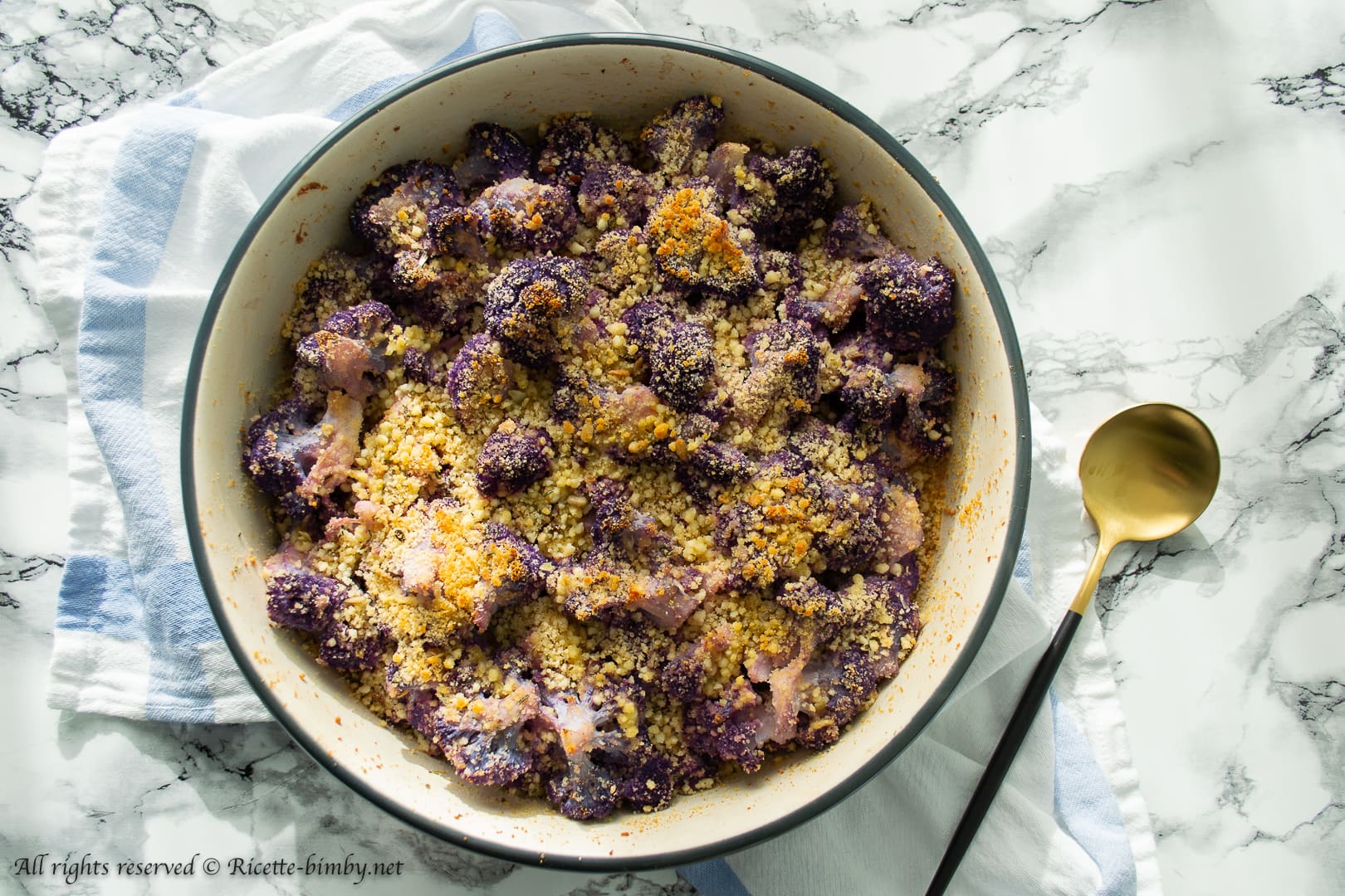 Cavolfiore gratinato con feta Bimby