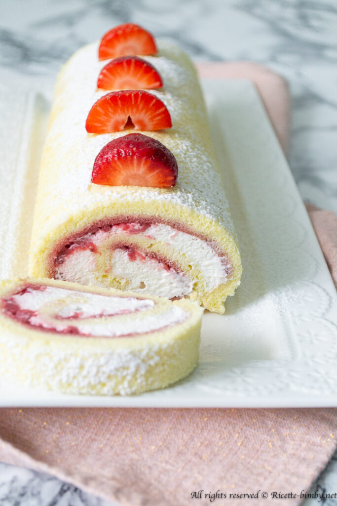 Rotolo alle fragole bimby