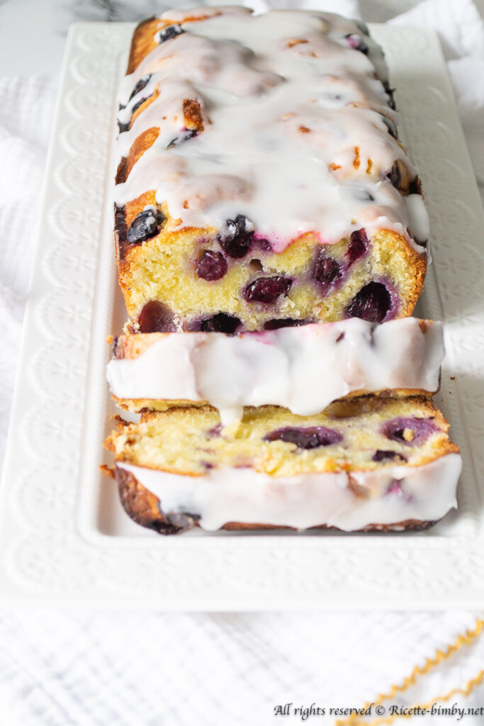 Plumcake mirtilli mandorle e limone bimby