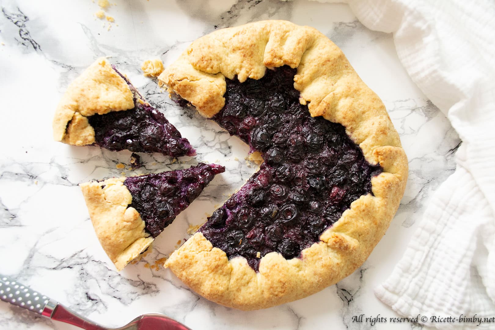 Galette ai mirtilli Bimby